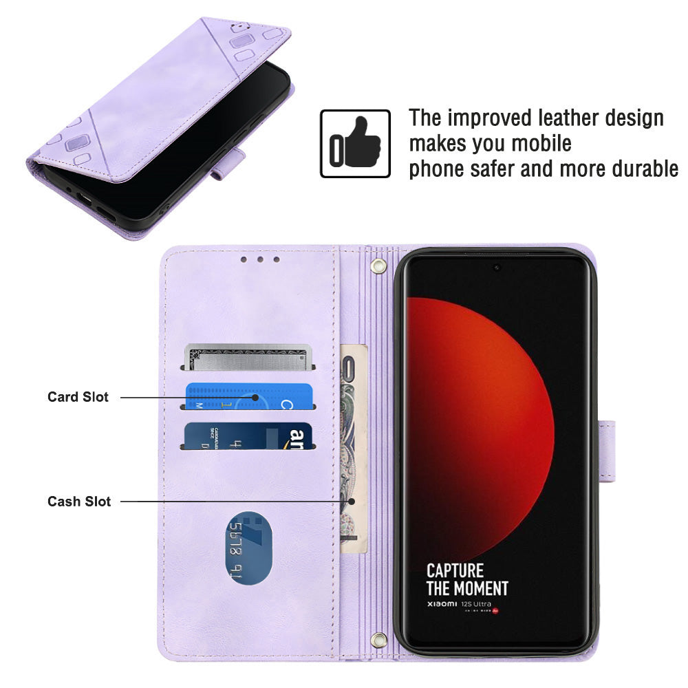 Phone Case For Xiaomi 12S Ultra 5G YB Imprinting Series-6 Skin-friendly Leather Phone Cover Stand Wallet Phone Case For Xiaomi 12S Ultra 5G YB Imprinting Series-6 Skin-friendly Leather Phone Cover Stand Wallet
